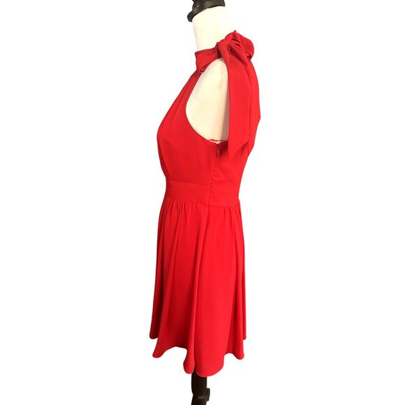 Express Red Halter Sleeveless Dress Size 4 Red - Picture 2 of 5